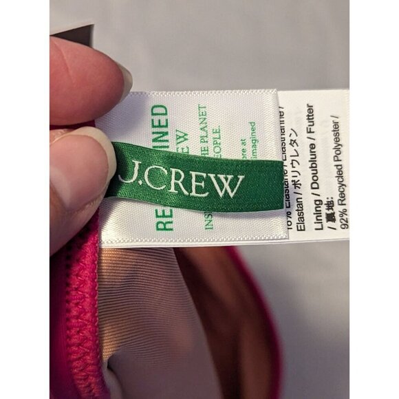 J Crew High Rise Full Coverage Bikini Bottom XXS Fuchsia Pink Swim Beach NWT - Picture 4 of 9
